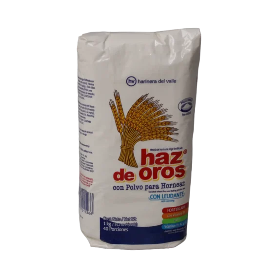 Harina de Trigo HAZ DE OROS con Polvo para Hornear * 1000gr