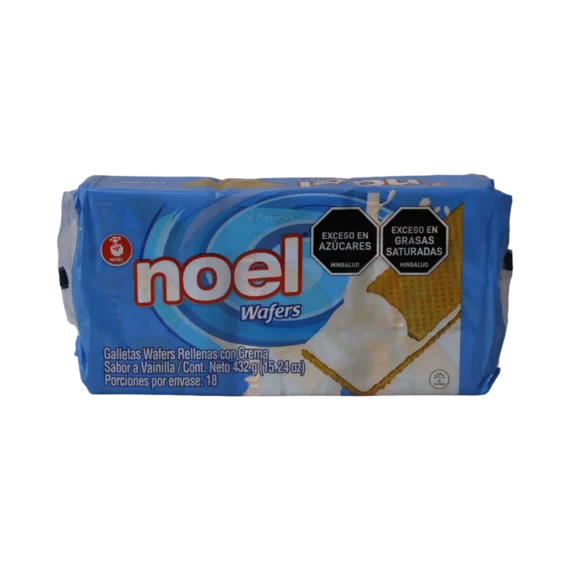 Galletas WAFER NOEL Vainilla * 432gr 18 Pqtes.