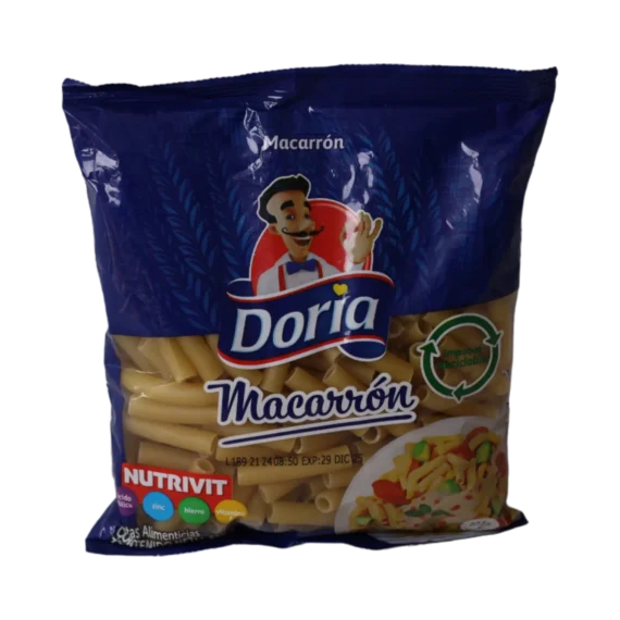 Pasta Macarrón Corto DORIA * 250gr