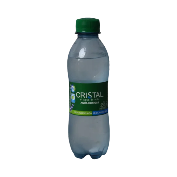 Agua con gas CRISTAL en Botella * 250ml