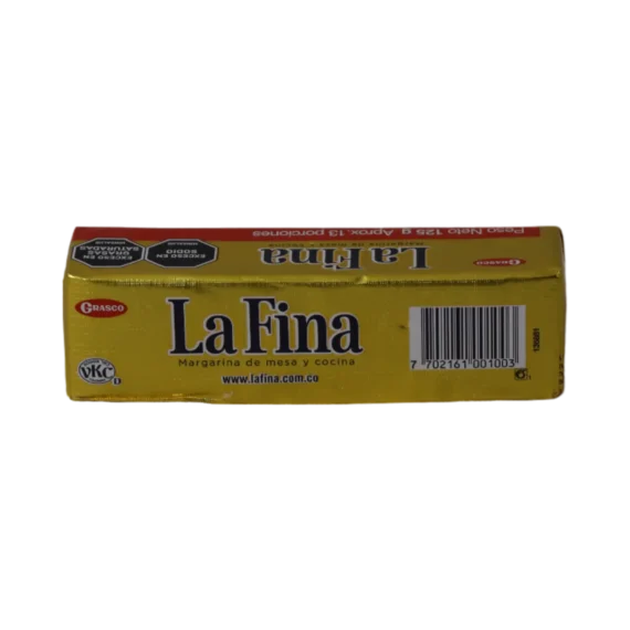 Margarina LA FINA en Barra * 125gr