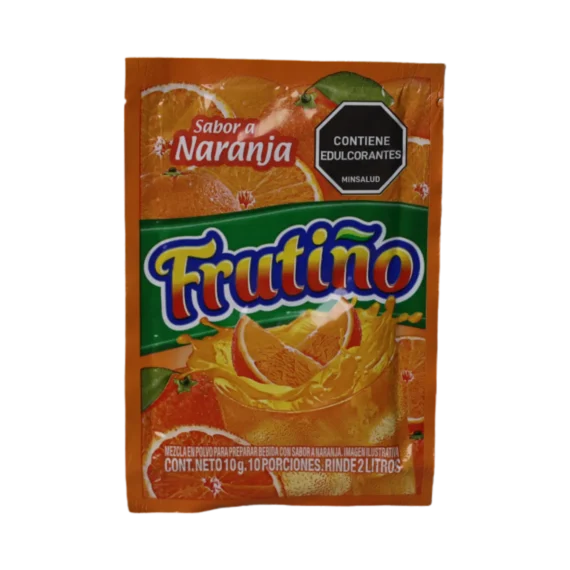 Refresco FRUTIÑO Sabor a Naranja * 10gr