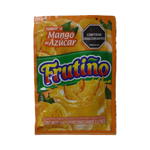 Refresco FRUTIÑO Sabor a Mango de Azúcar * 10gr