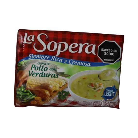 Crema SOPERA Sabor a Pollo con Verduras * 43gr