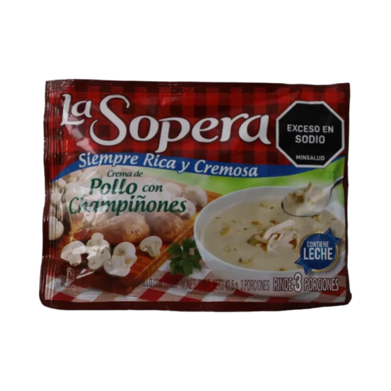 Crema SOPERA Sabor a Pollo con Champiñones * 42.5gr