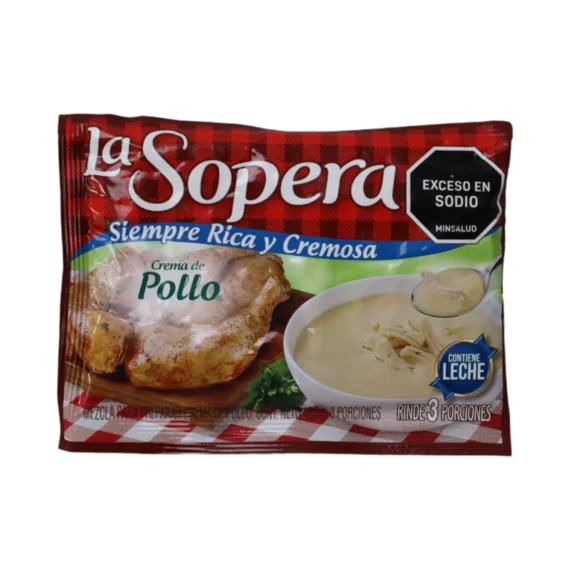 Crema SOPERA Sabor a Pollo * 42.5gr