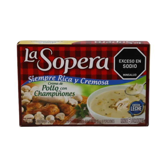 Crema SOPERA Sabor a Pollo con Champiñones * 85gr