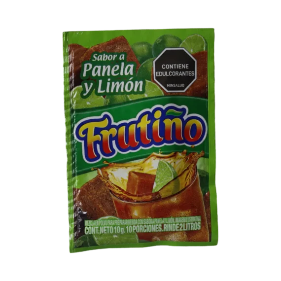 Refresco FRUTIÑO Sabor a Panela y Limón * 10gr