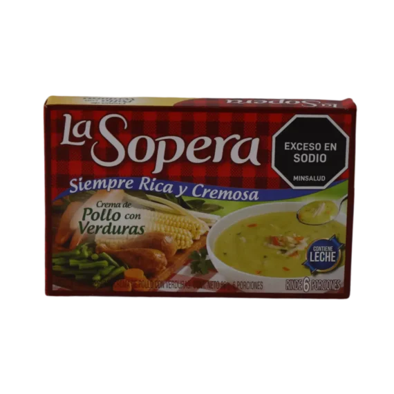 Crema SOPERA Sabor a Pollo con Verduras * 86gr