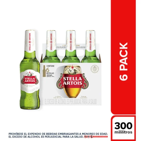 Cerveza STELLA SixPack en Botella * 300ml